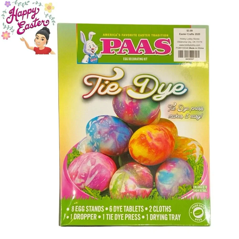 4x PAAS Easter Egg Coloring Kits and Stickers